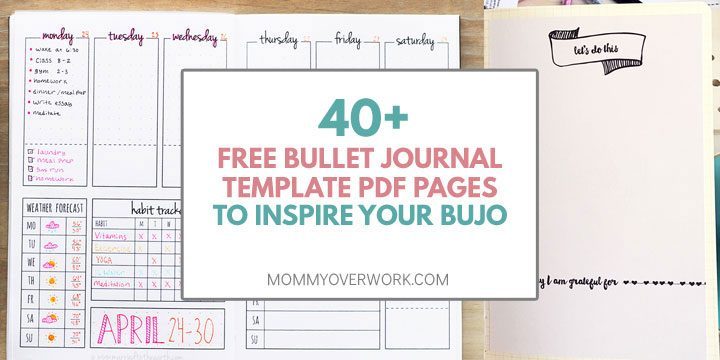 Top 40 Free Bullet Journal Printables For Serious Bujo Fans